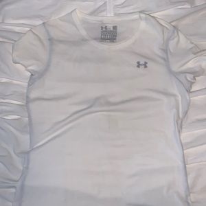 White Underarmour Tee